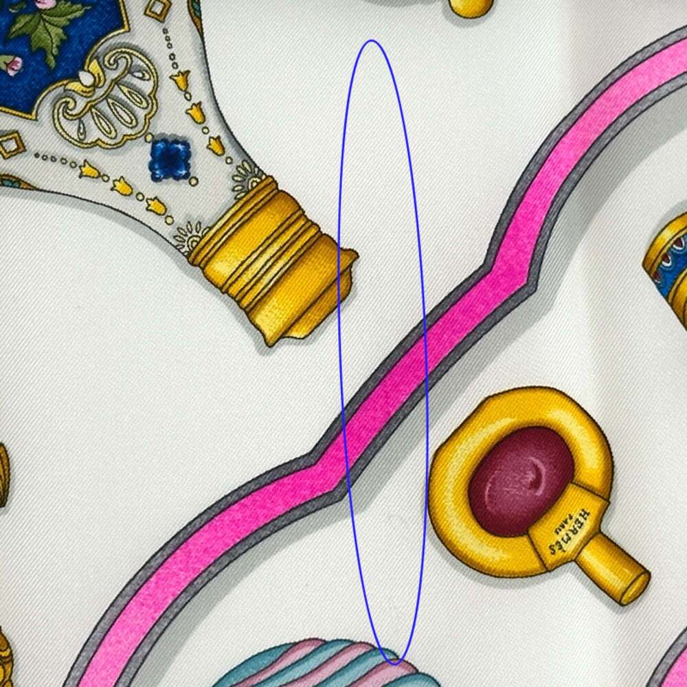 HERMES Authentic Blue Silk Scarf - Picture 9 of 12
